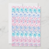 Photo rose Floral Princess Invitations d'anniversa (Dos)