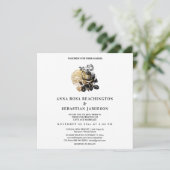 ~* PHOTO Rose Florale AR8 Faire-part de mariage RS (Debout devant)