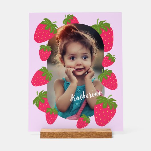 Photo rose fraise (Recto)