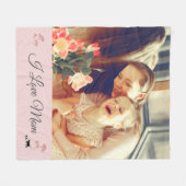 Photo rose pâle - couverture en polaire de la Fête (Devant (Horizontal))