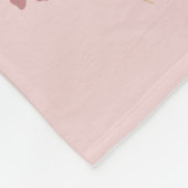 Photo rose pâle - couverture en polaire de la Fête (Coin)