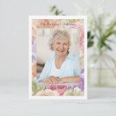 Photo Rose Pastel (Vertical) Invitation (Debout devant)