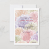 Photo Rose Pastel (Vertical) Invitation (Dos)