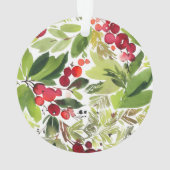 photo rouge et vert festif moderne botanique (dos)