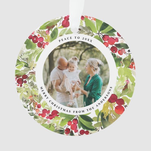 photo rouge et vert festif moderne botanique (devant)