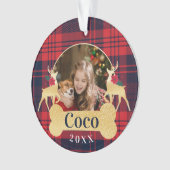 Photo rouge personnalisée d'animal familier de (devant)