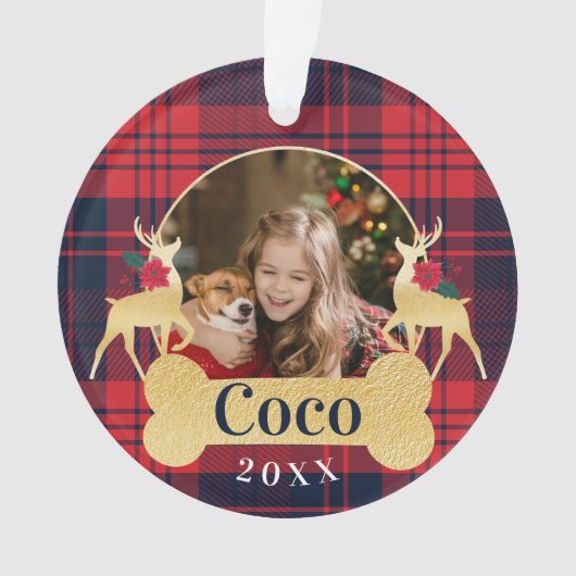 Photo rouge personnalisée d'animal familier de (devant)