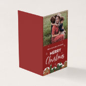 Photo Rouge traditionnelle Joyeux voeux de Noël (Outside)