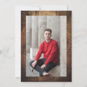 Photo Rustic Graduation Party Invitation (Dos)