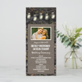 Photo Rustic Mason Jar Camo Programmes de mariage (Debout devant)