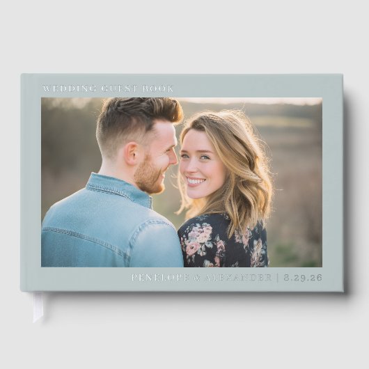 Photo Rustique Bleu Romantique (Recto)