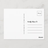 Photo rustique | Carte postale Monarch et Fleur sa (Dos)