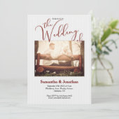 Photo Rustique Faire-part de mariage personnalisée (Debout devant)