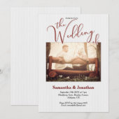 Photo Rustique Faire-part de mariage personnalisée (Devant / Derrière)