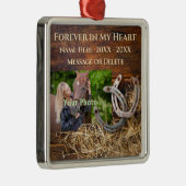 PHOTO Rustique Personnalisée, Ornement commémorati (Droite)