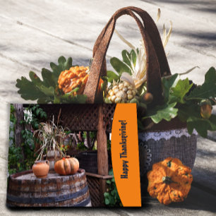 Photo rustique rose rose Thanksgiving Carte postal