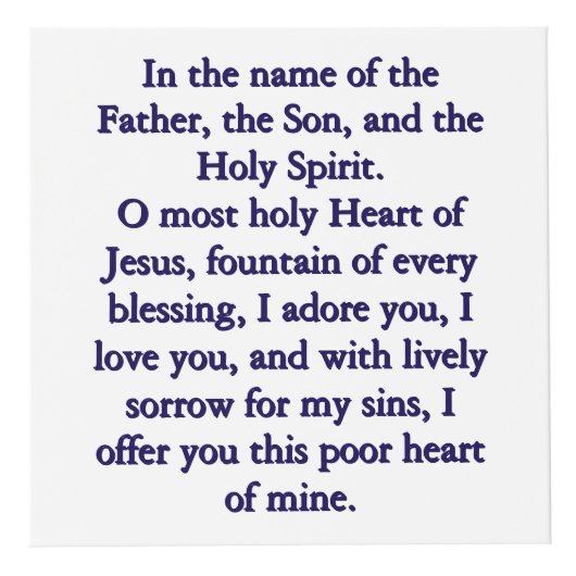 Photo Sacré Coeur de Jésus Cube de prière (Devant)