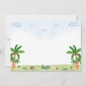 Photo Safari invitation anniversaire animal Jungle (Dos)