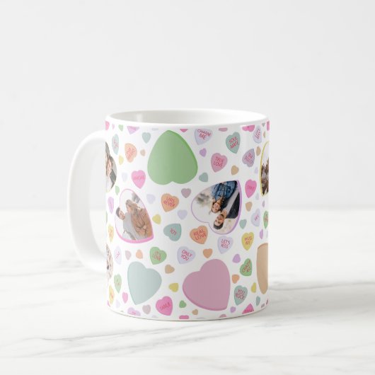 Photo Saint Valentin Candy Heart Mug (Devant gauche)