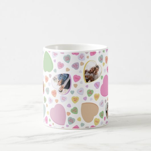 Photo Saint Valentin Candy Heart Mug (Centre)
