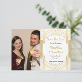 Photo Save The Date Mariage Thème 1920 Art Déco (Debout devant)