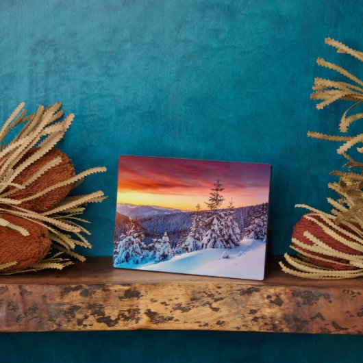 Photo Scène d'hiver Plaque Art Décor (Côté)