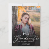 Photo Script PhD Degree Afstuderen Aankondiging (Voorkant)