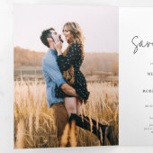 Photo Script Wedding Enregistrer La Carte Date (Intérieur en premier)