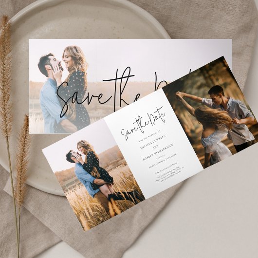 Photo Script Wedding Enregistrer La Carte Date