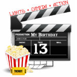 Photo Sculpture 13e anniversaire de la fête du cinéma<br><div class="desc">13e Hollywood Film Movie thème Anniversaire t-shirts de fête, toppers de gâteau, assiettes de gâteau, faveurs de fête, cartes, boutons pour votre fête d'anniversaire Movie thème. Cadeaux et décorations pour 13e anniversaire avec plateau film, pop-corn, lumières, appareil photo, action et le nombre 13. Cadeaux de 13 ans pour les personnes...</div>