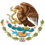Photo Sculpture Armoiries du Mexique - Drapeau du Mexique<br><div class="desc">Armoiries officielles du Mexique. Armoiries du drapeau mexicain. De grands cadeaux pour les Mexicains et les patriotes mexicains.</div>