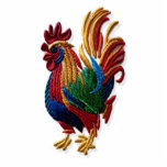 Photo Sculpture Broderie coq - Broderie animal traditionnel<br><div class="desc">Broderie - Broderie animal traditionnel par CallisC</div>