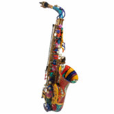 Ornement Photo Sculpture Ornement de saxophone, cadeau d'arbre de vacances