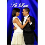 Photo Sculpture Danse inaugurale de boule<br><div class="desc">Michelle et Barack Obama partagent leur première danse inaugurale de boule à la chanson. "Enfin"</div>
