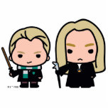 Photo Sculpture Draco et Lucius Malfoy personnage art<br><div class="desc">Découvrez cet adorable dessin animé Harry Potter de Draco et Lucius Malfoy</div>