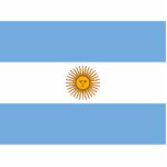 Photo Sculpture Drapeau de l'Argentine<br><div class="desc">Drapeau officiel de l'Argentine.</div>