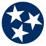 Photo Sculpture Drapeau d'état du Tennessee Bleu Blancs étoiles<br><div class="desc">Drapeau d'état du Tennessee Blue White Stars est un symbole patriotique du drapeau du Tennessee.</div>