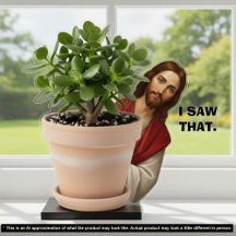 Drôle Jésus J'ai Vu Cette Blague Humour Statue 2D 