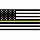 Photo Sculpture Indicateur Dispatchers de ligne jaune mince<br><div class="desc">Le drapeau des régulateurs de ligne jaune mince est un drapeau patriotique américain avec une fine ligne jaune qui représente les régulateurs. Grand cadeau pour le répartiteur, cadeau pour la police, cadeau pour les pompiers et cadeau génial pour le patriote. Visitez notre magasin pour trouver plus de designs Thin Line...</div>