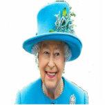 Photo Sculpture La Reina de Inglaterra en Azul<br><div class="desc">Foto escultura en recuerdo de la Reina de Inglaterra</div>