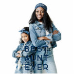 Photo Sculpture Meilleure photo de tante<br><div class="desc">Ajoutez votre propre photo de famille à cette typographie de BEST AUNT EVER pour créer votre propre sculpture photo. J'ai du texte bleu marine avec une ombre blanche, mais vous pouvez changer les couleurs pour correspondre à votre photo. Vous pouvez modifier la taille de la police pour l'adapter à la...</div>