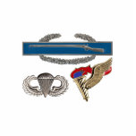 Photo Sculpture Orienteur aéroporté de CIB<br><div class="desc">La photo originale de l'insigne d'infanterie de combat (CIB),  les ailes aéroportées et l'orienteur badge avec la flamme bleue</div>