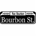 Photo Sculpture Plaque de rue de la Nouvelle-Orléans Bourbon<br><div class="desc">Plaque de rue de Bourbon de la Nouvelle-Orléans</div>