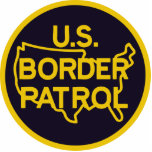 Photo Sculpture Sceau de patrouille frontalière des États-Unis<br><div class="desc">Logo US Border Patrol Seal. Excellent cadeau pour l'officier de patrouille frontalière et l'ancien combattant de la patrouille frontalière. Visitez notre magasin pour plus d'idées cadeaux avec ce design ou transférez-le vers un autre produit de votre goût.</div>