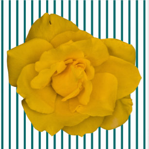 Photo Sculpture Sculpture rose jaune simple