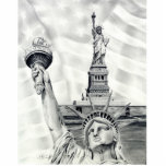 Photo Sculpture Statue de sculpture en photo de liberté<br><div class="desc">Dessin au crayon de la statue de la liberté</div>