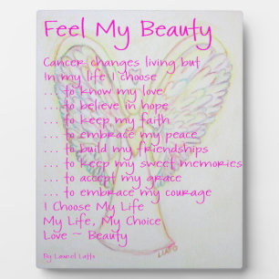 Photo Sentez ma beauté Cancer Poème Ange Peinture Plaque