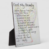 Photo Sentez ma beauté Cancer Poème Ange Peinture Plaque (Côté)