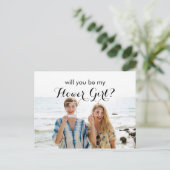 Photo Serez-Vous Ma Carte Fille Fleur (Debout devant)