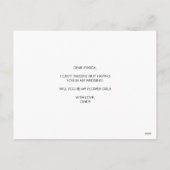 Photo Serez-Vous Ma Carte Fille Fleur (Dos)